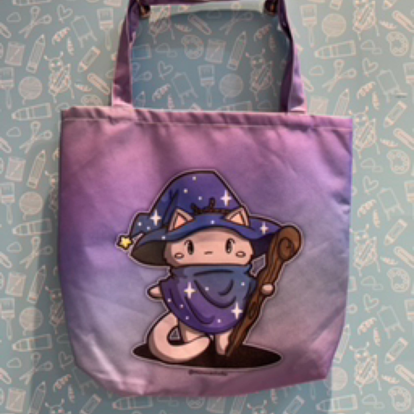 Wizard Kitty Tote Bag