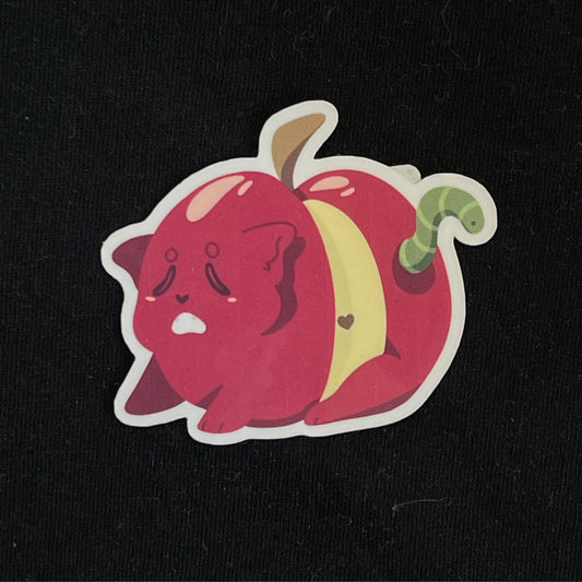 Apple Cat Sticker