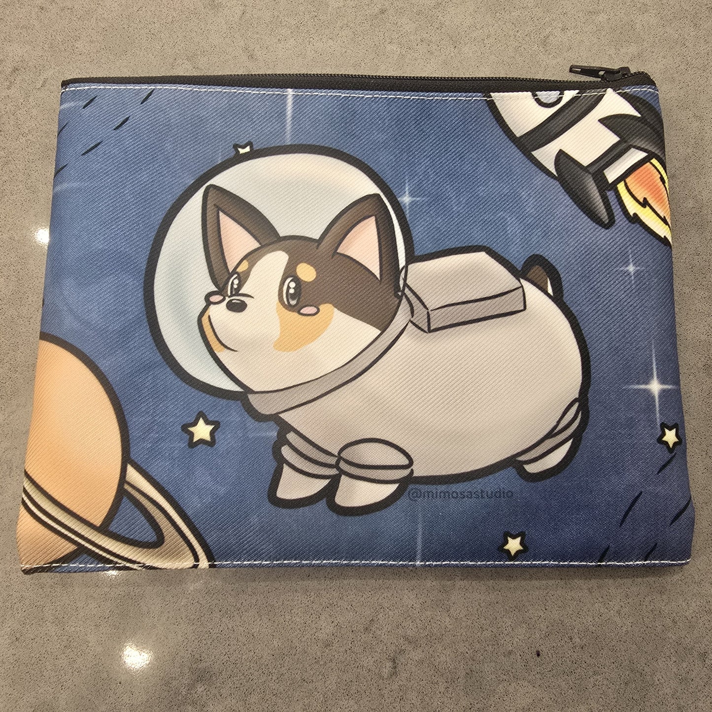 Space Dog Zipper Bag