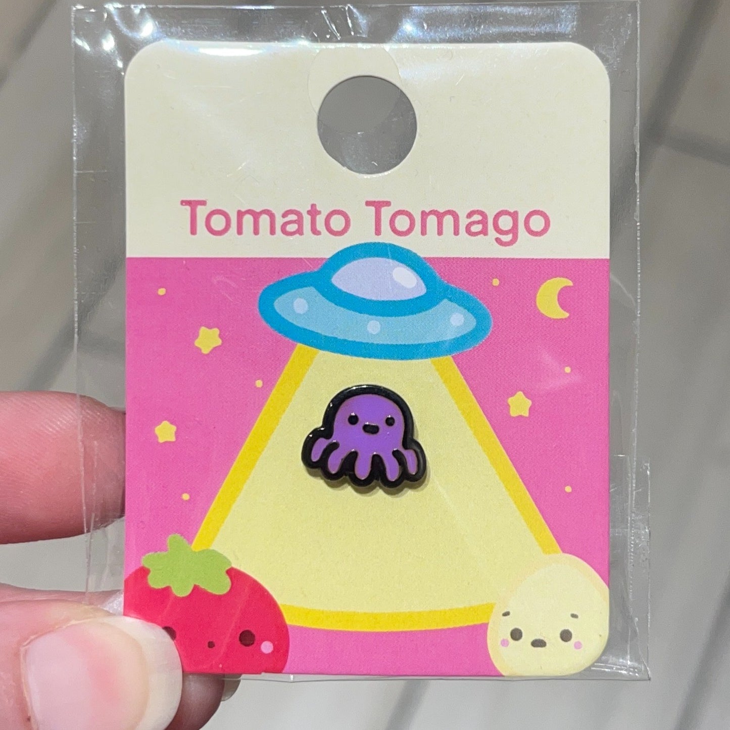 Purple Octopus Mini Pin
