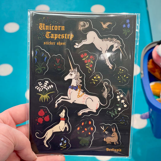 Unicorn Tapestry Sticker Sheet
