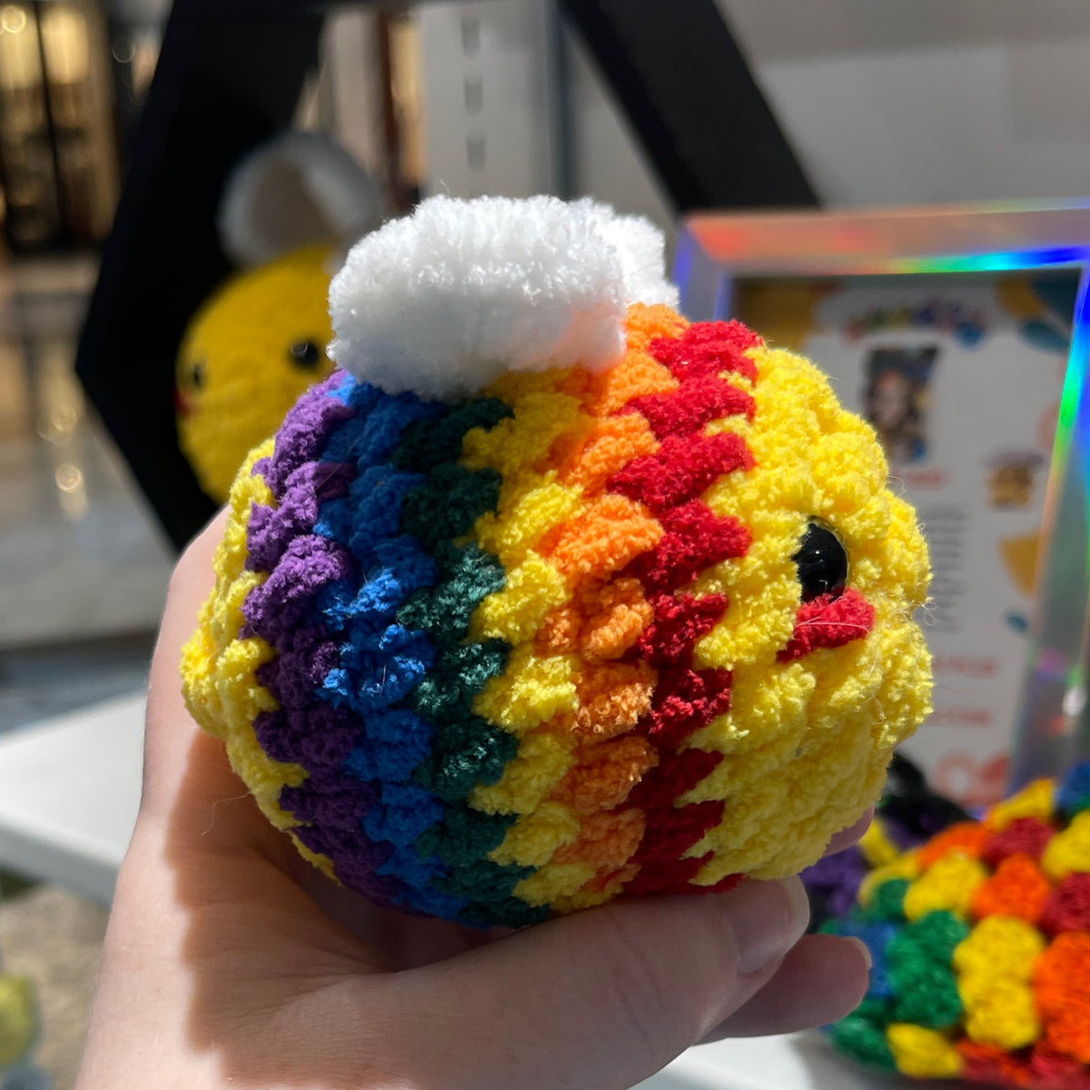 Pride Bee Crochet Plush
