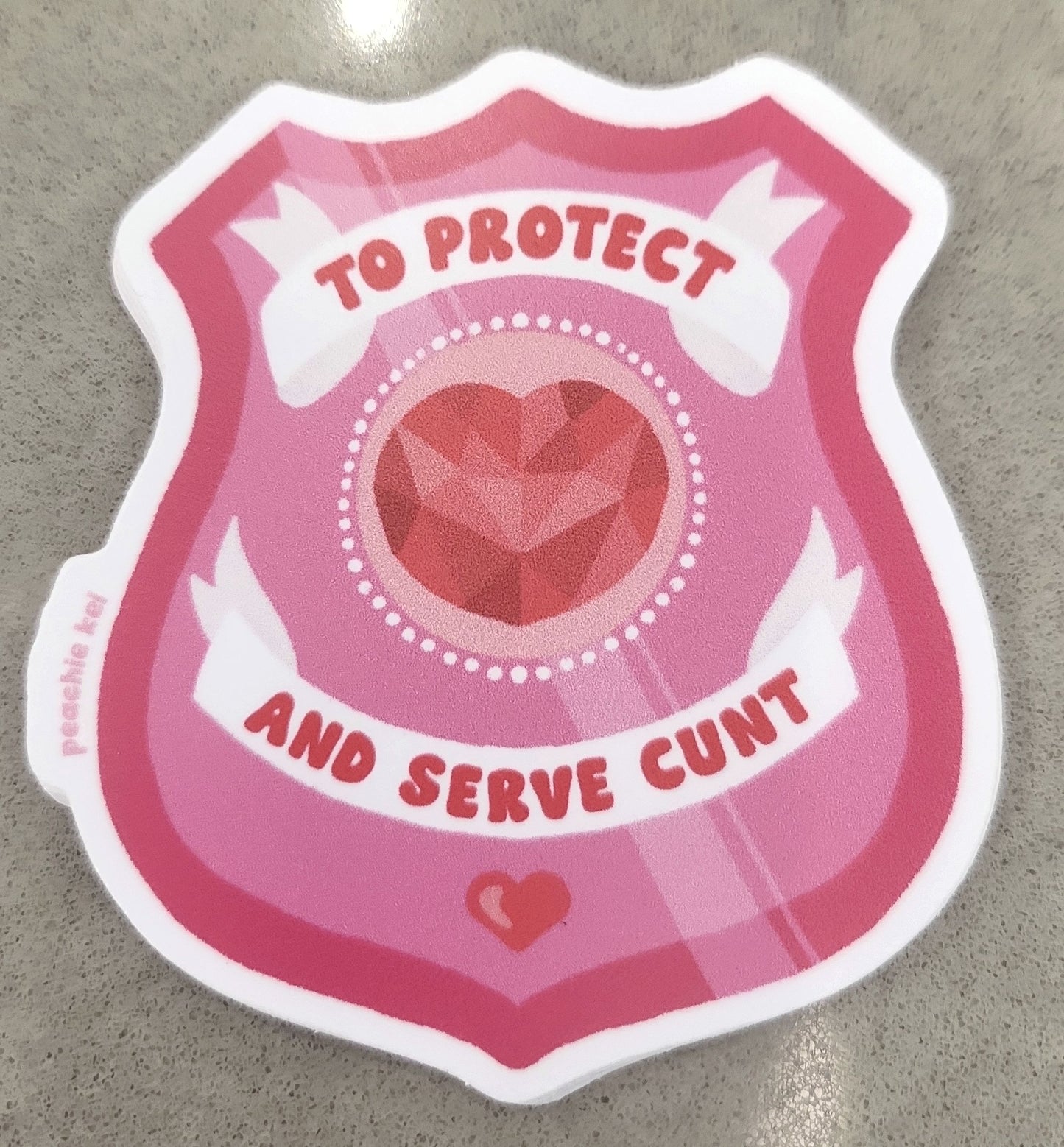 protect and serve sticker
