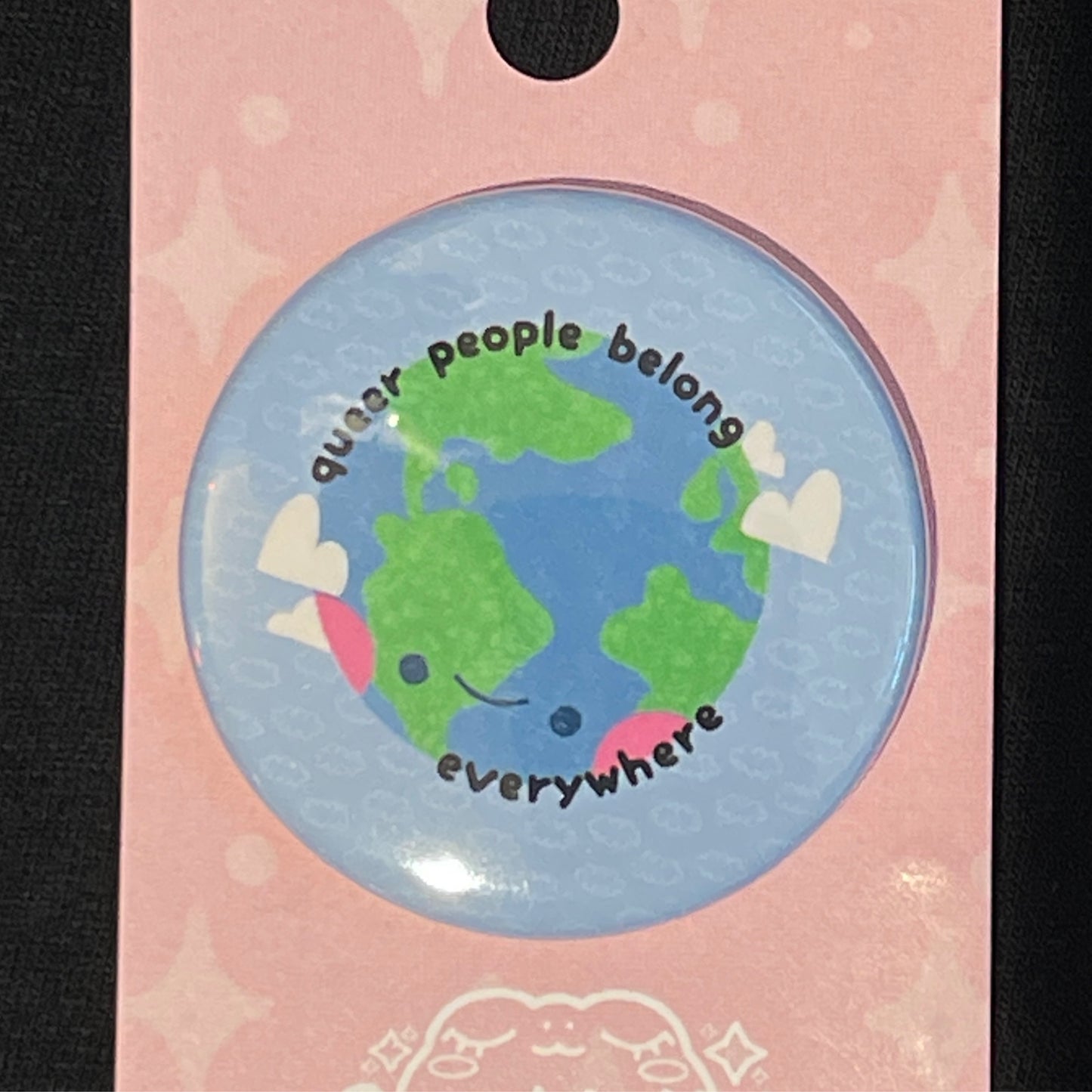 Queer People Belong Button