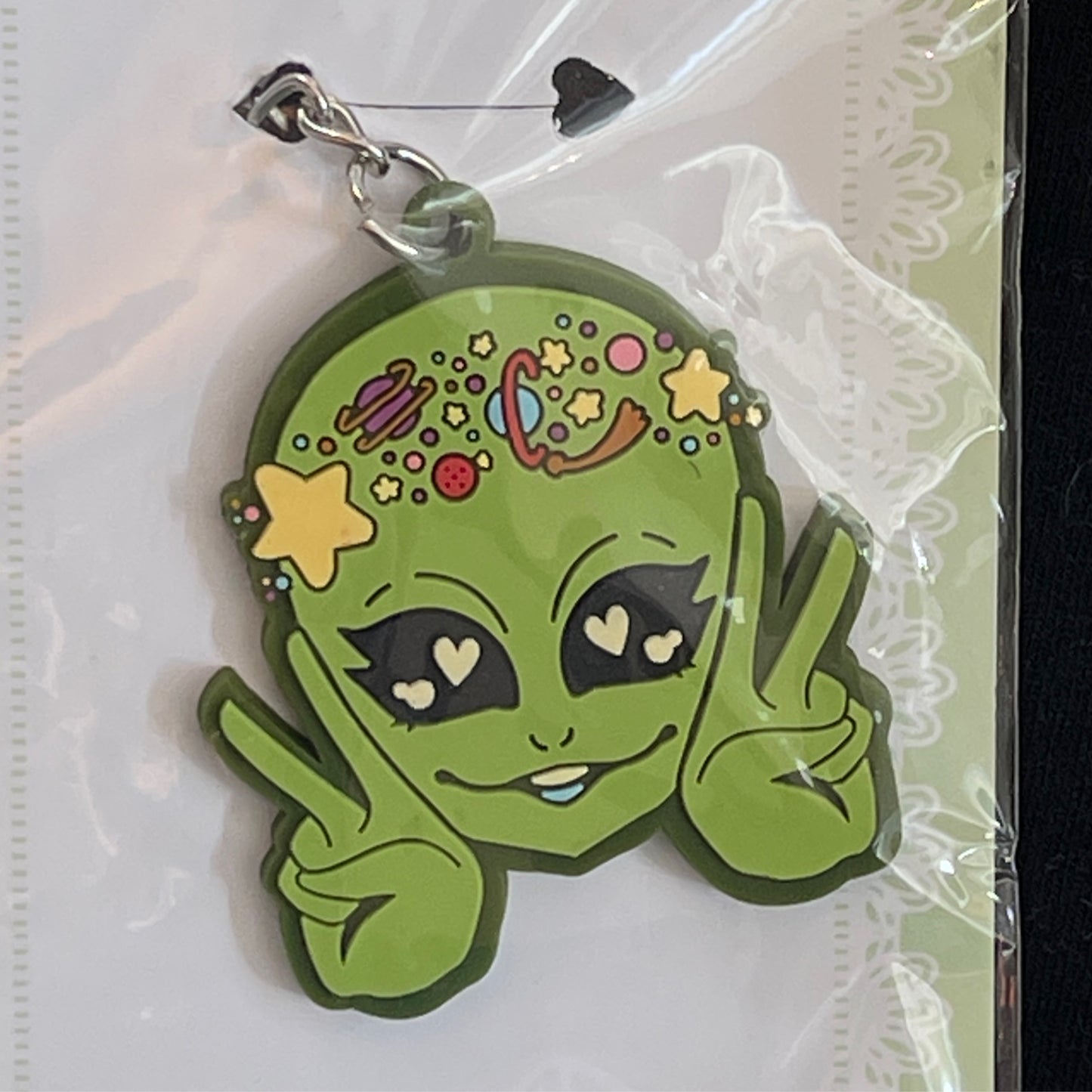 Alien Girl PVC Keychain