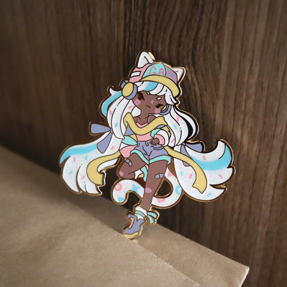 Frosting Leopard Pin