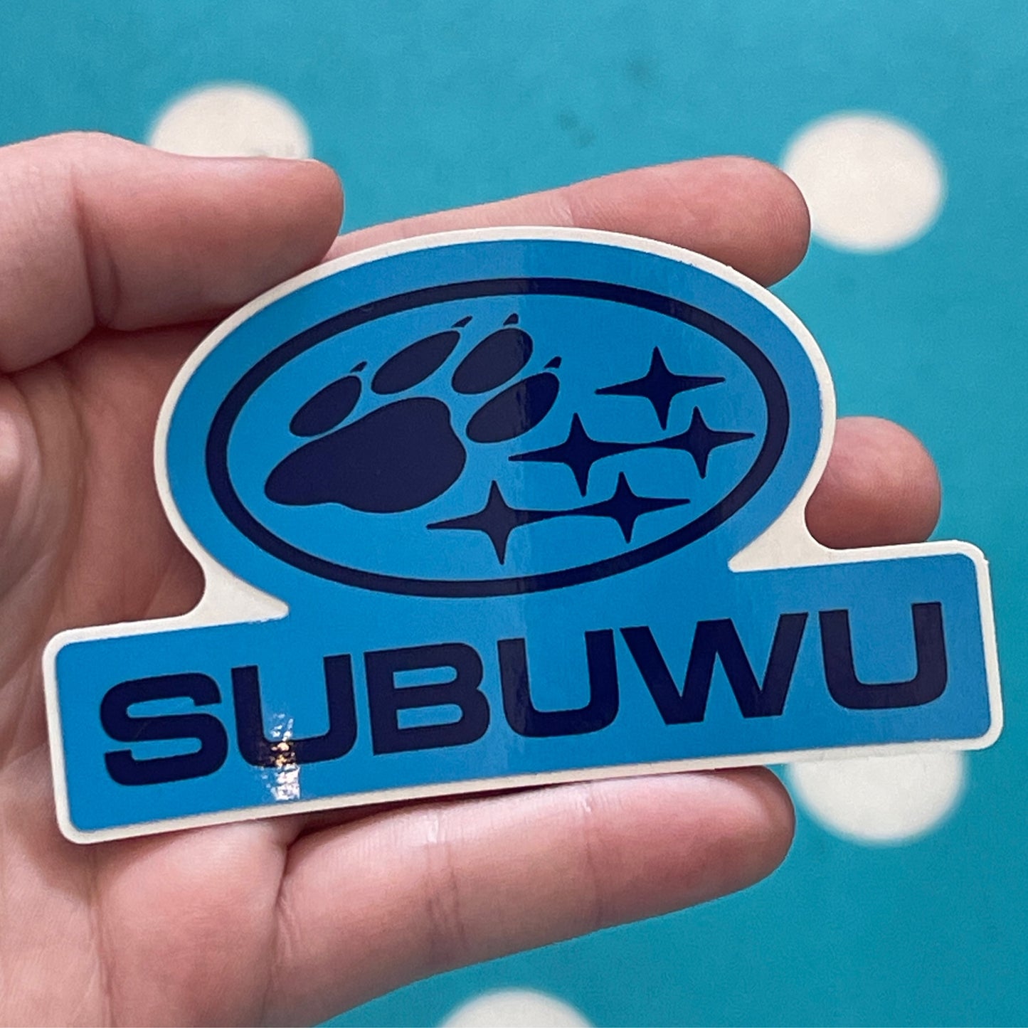 Subuwu - Blue Vinyl Sticker