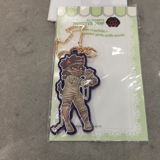 Werewolf Mummy Halloween Keychain