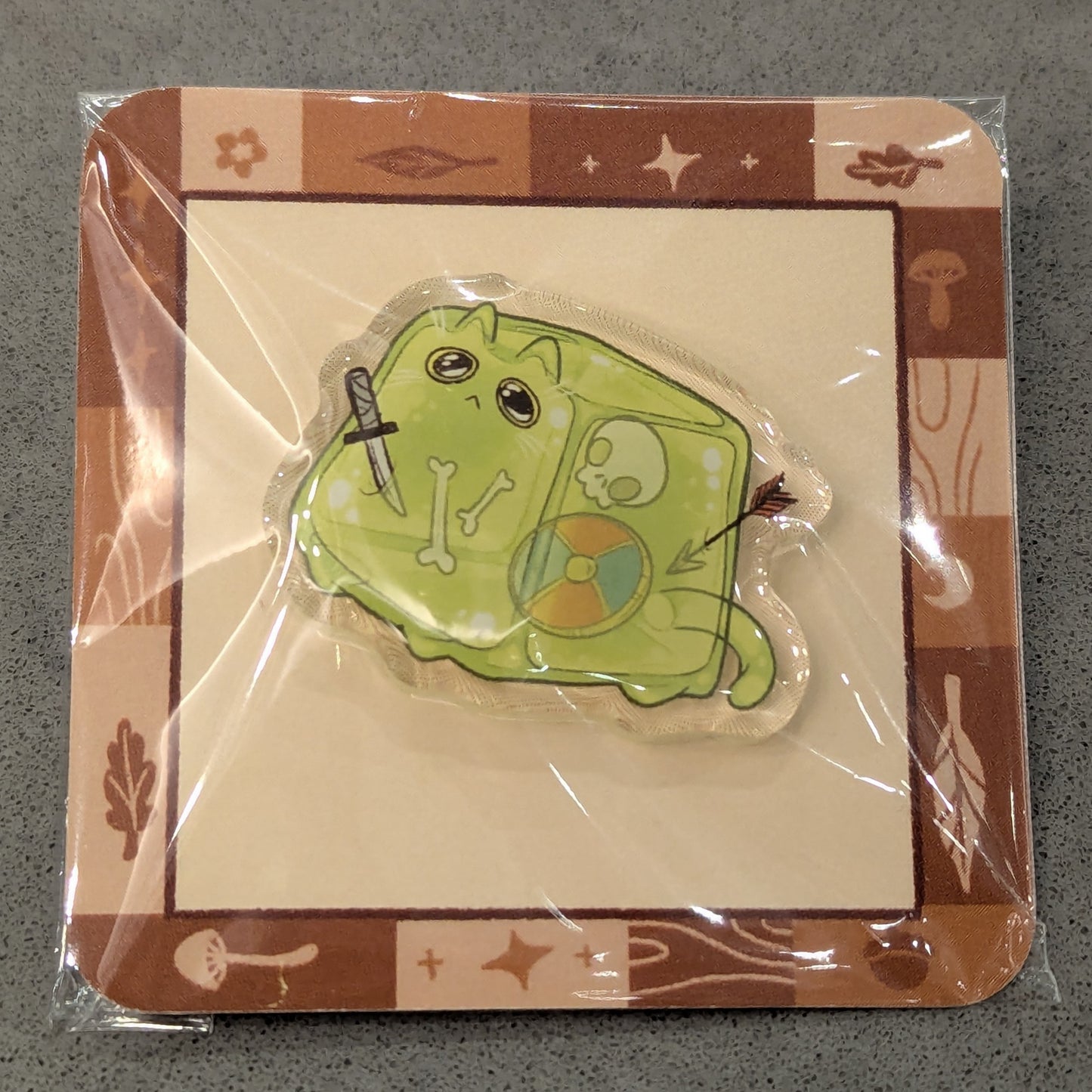 Gelatinous Mewb Acrylic Pin