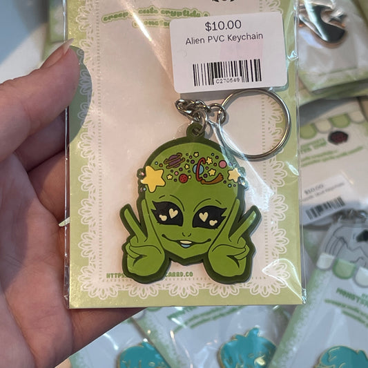 Alien PVC Keychain