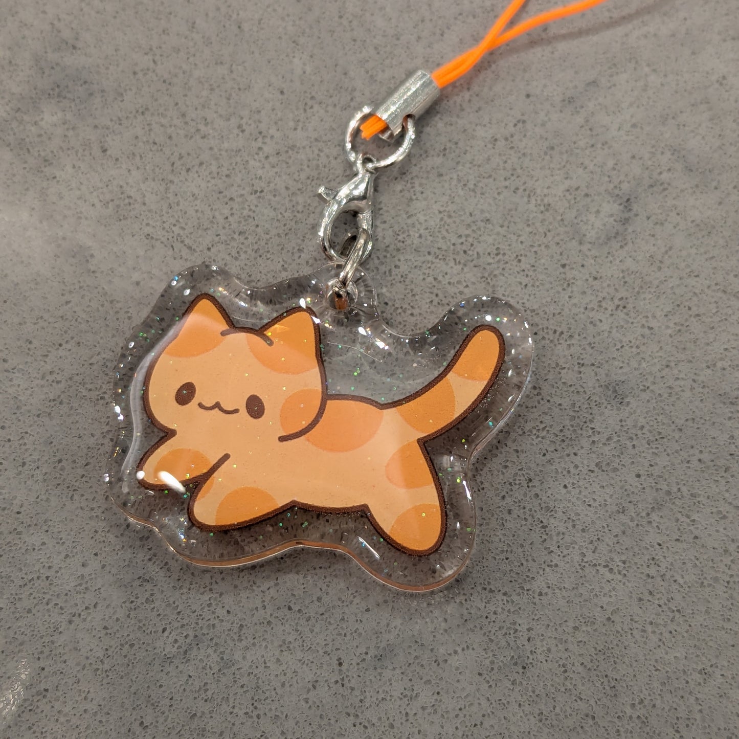 Orange Cat Charm