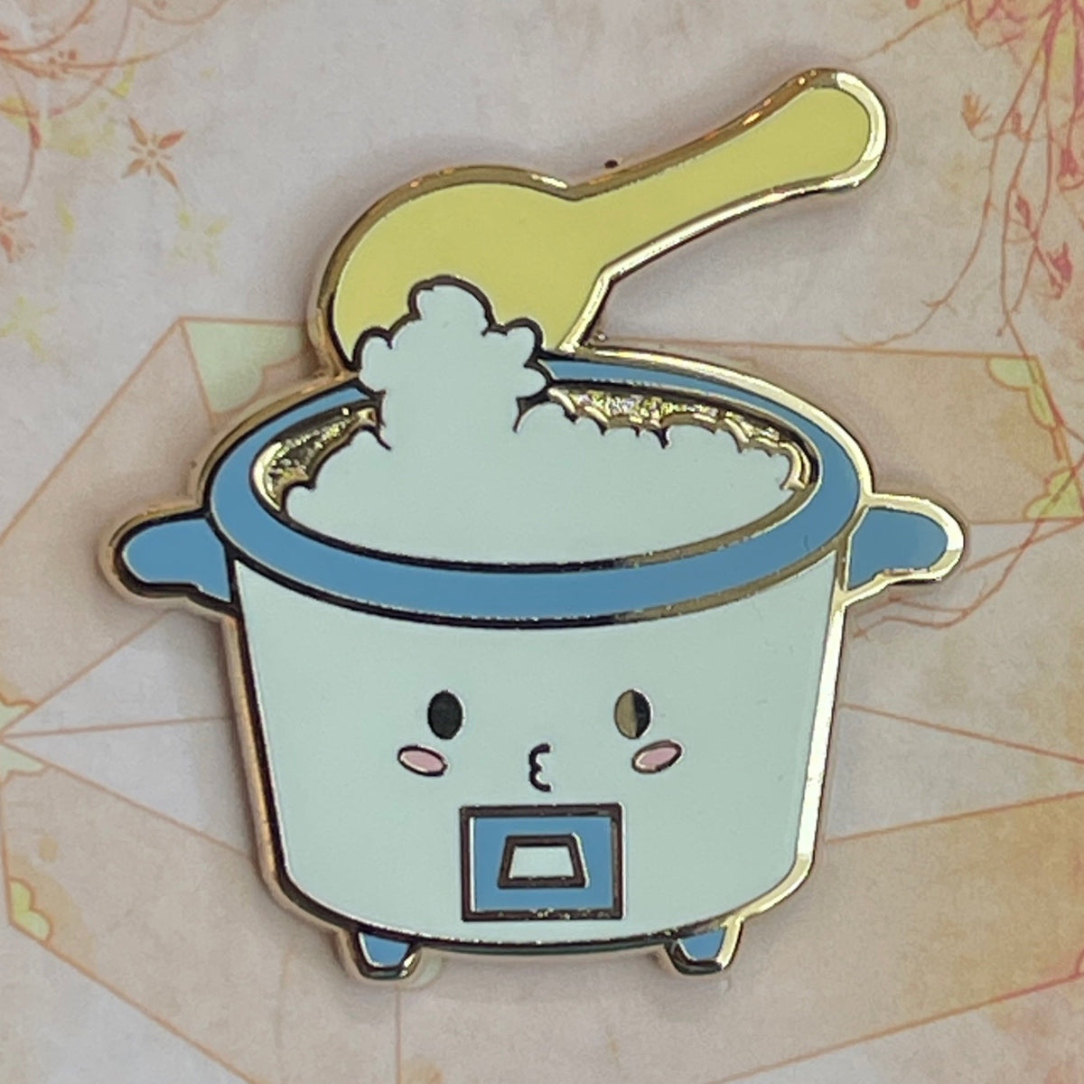 Rice Cooker Enamel Pin
