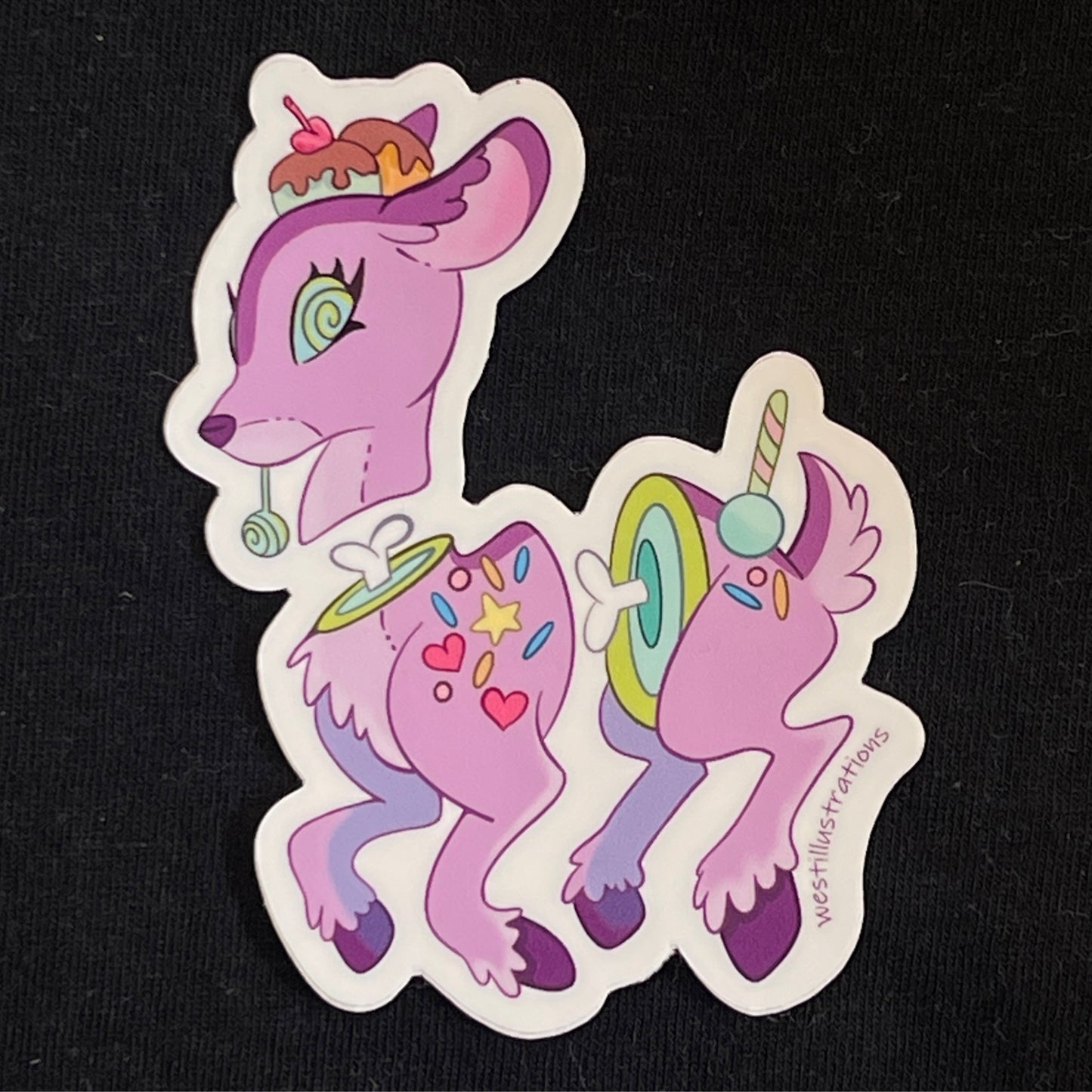 Candy Gore Fawn Sticker
