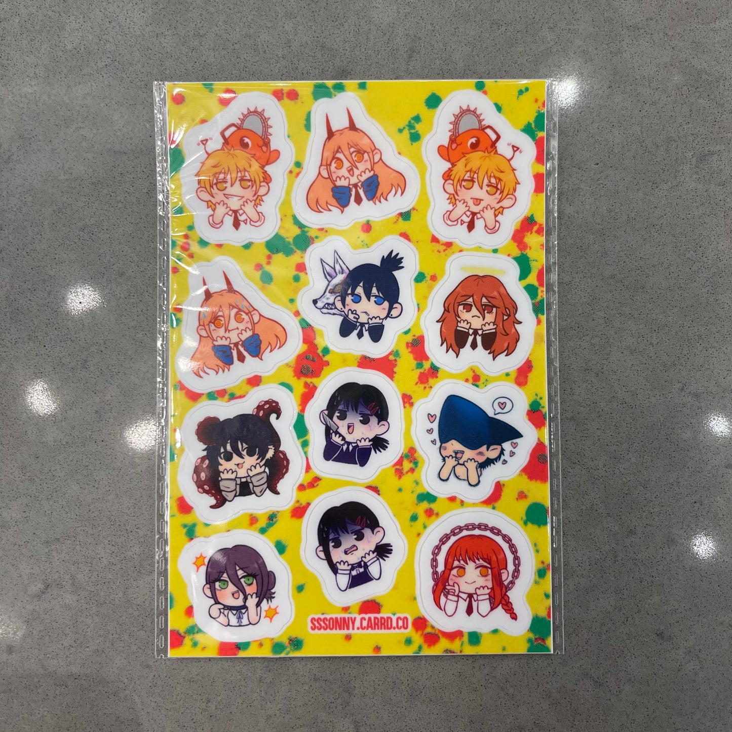 Chainsawman Sticker Sheet