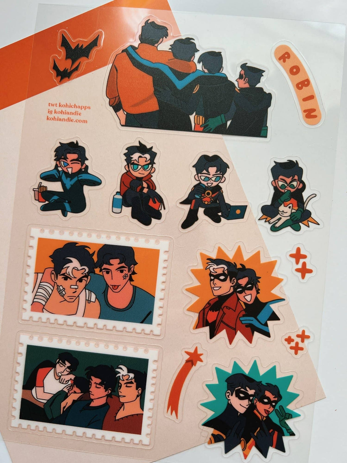 BATBOYS CLEAR STICKER SHEET