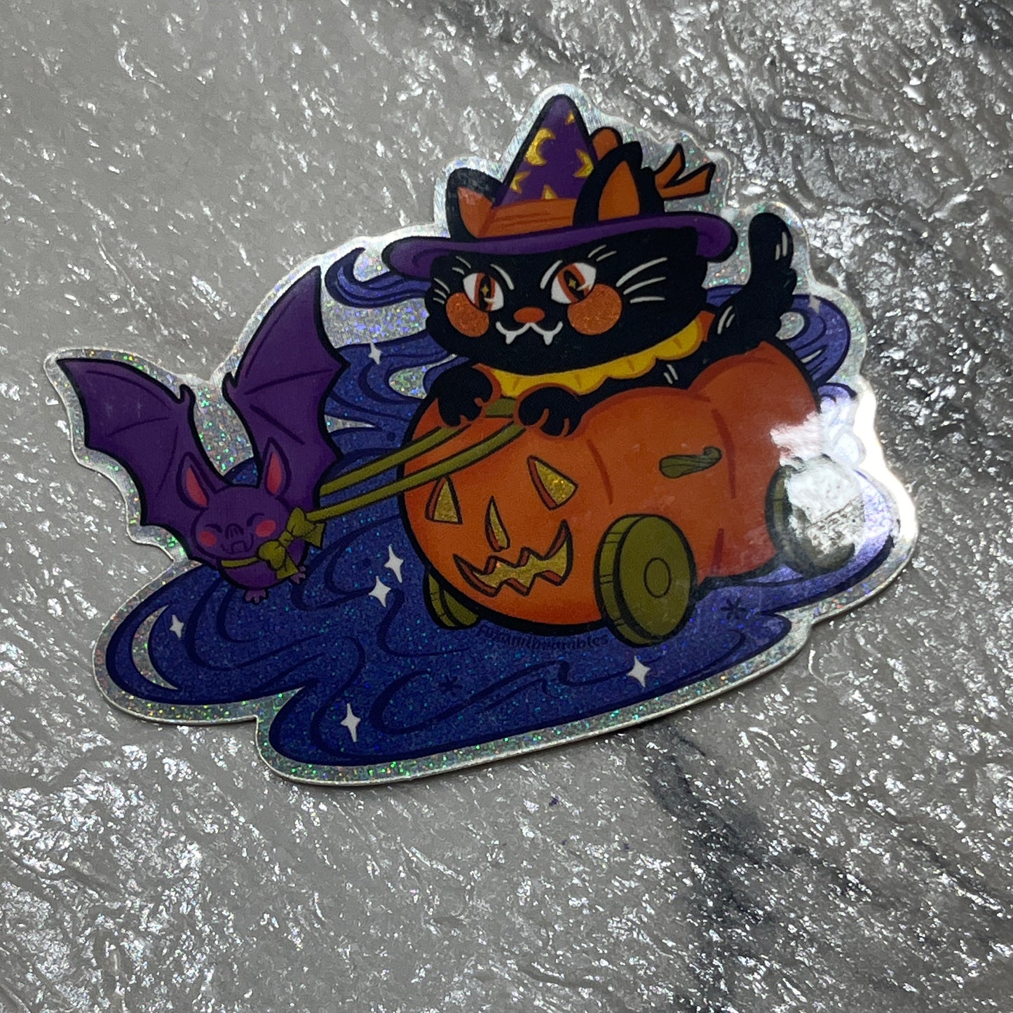 Retro Halloween Buggy Cat