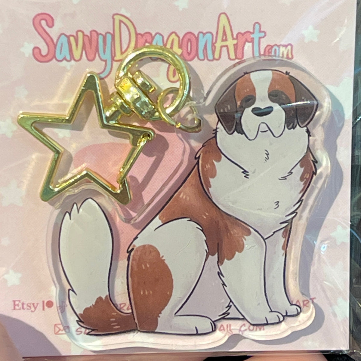 Saint Bernard Keychain