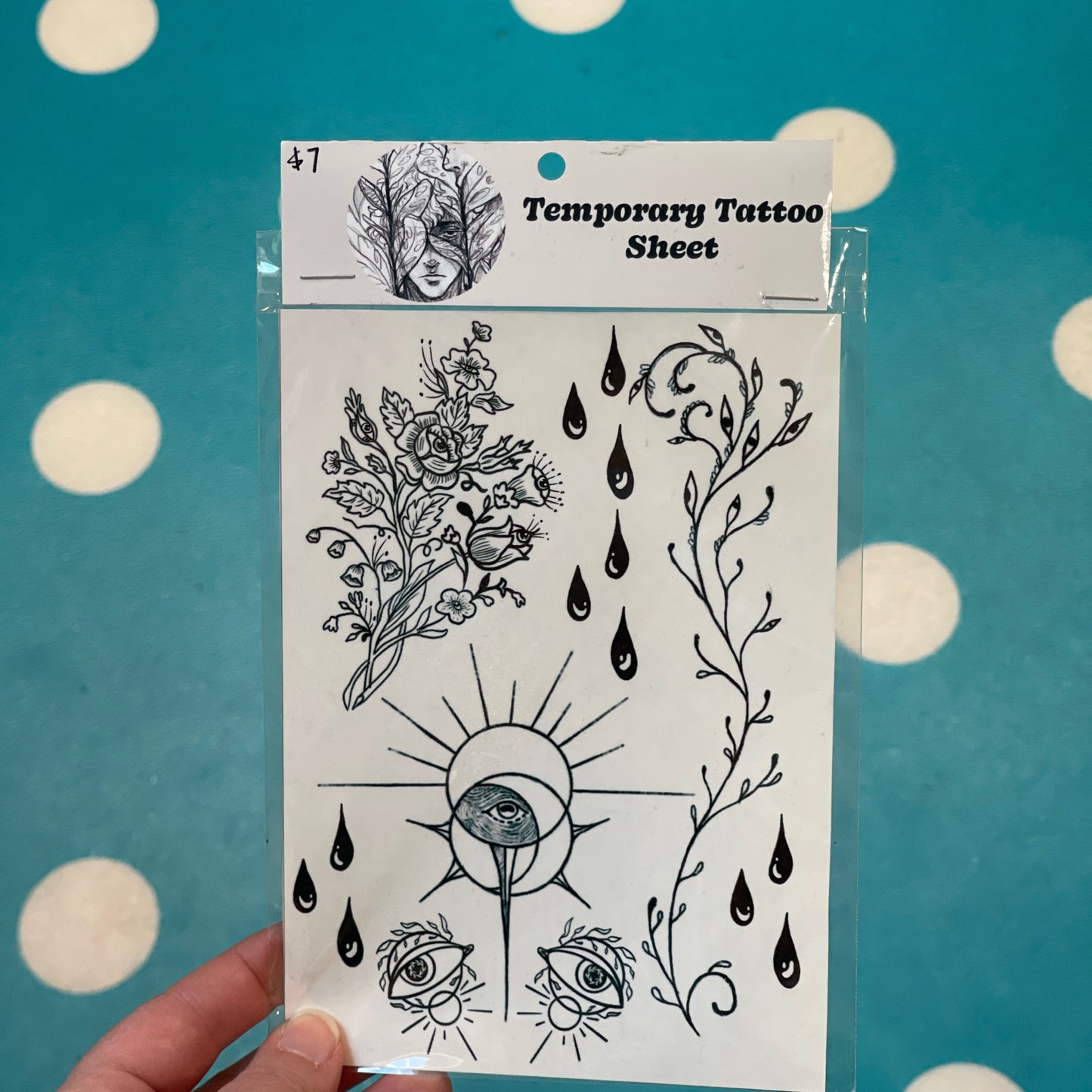 August Antoinette Temporary Tattoos
