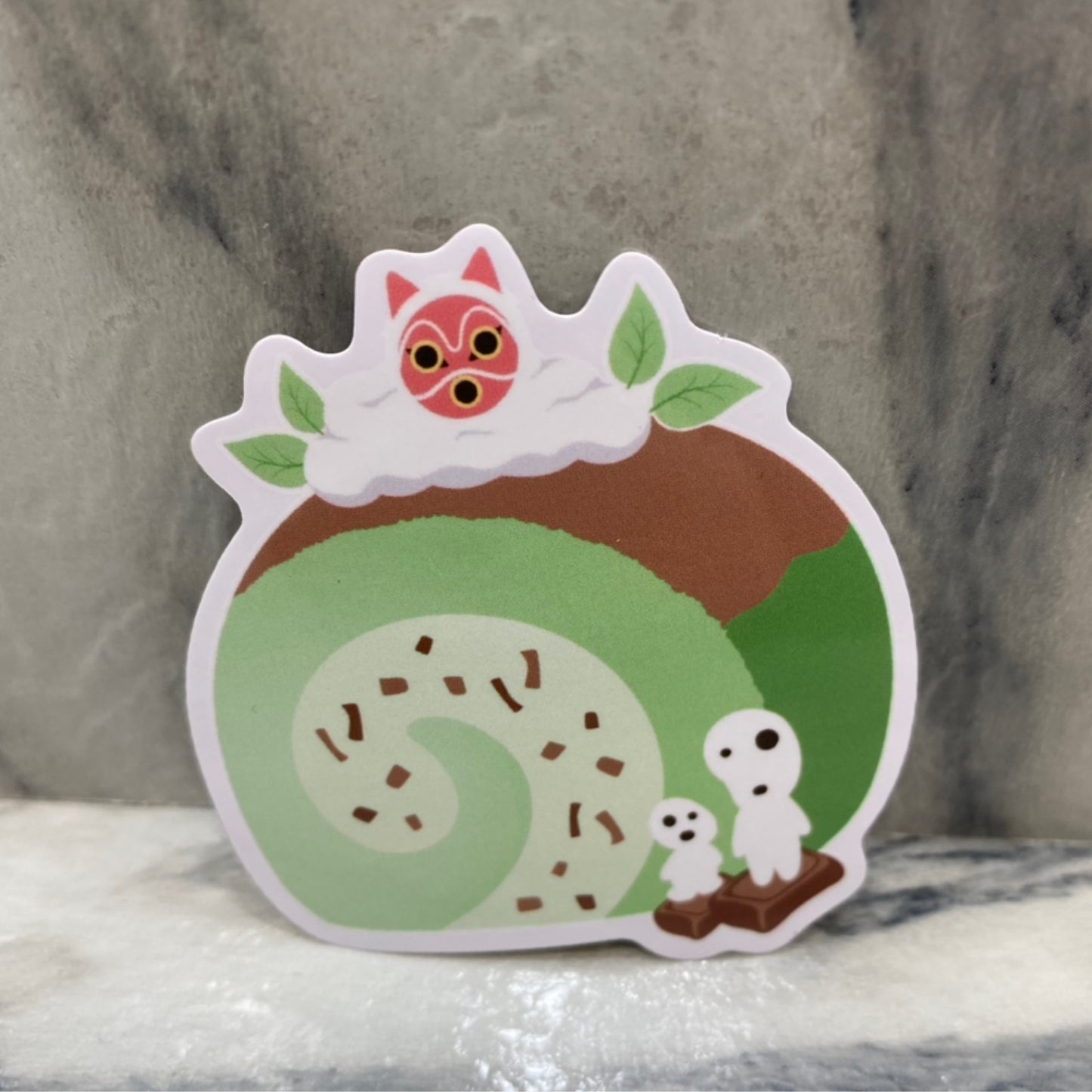 Monoke Matcha Roll Sticker