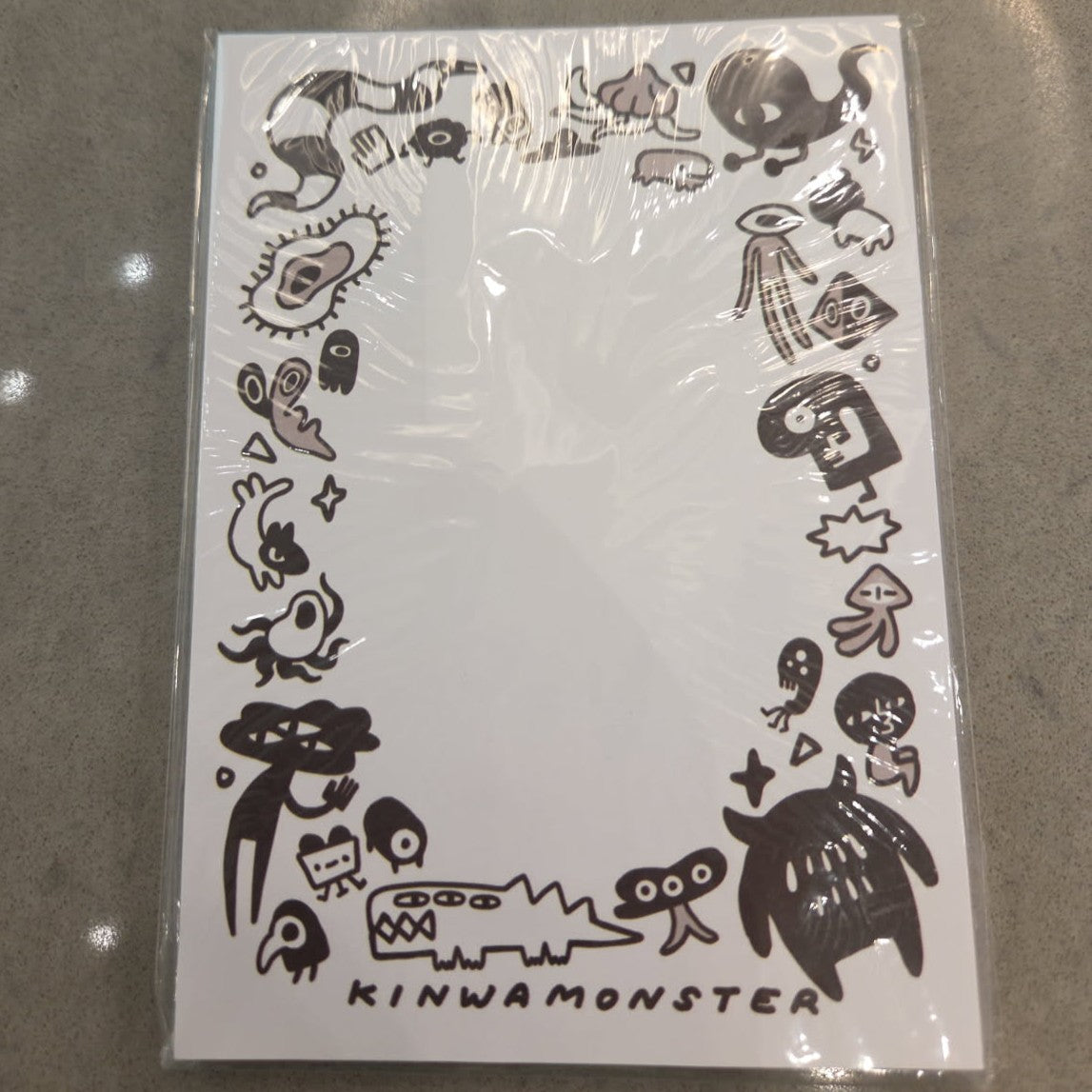 Monster Splash Long Memo Pad