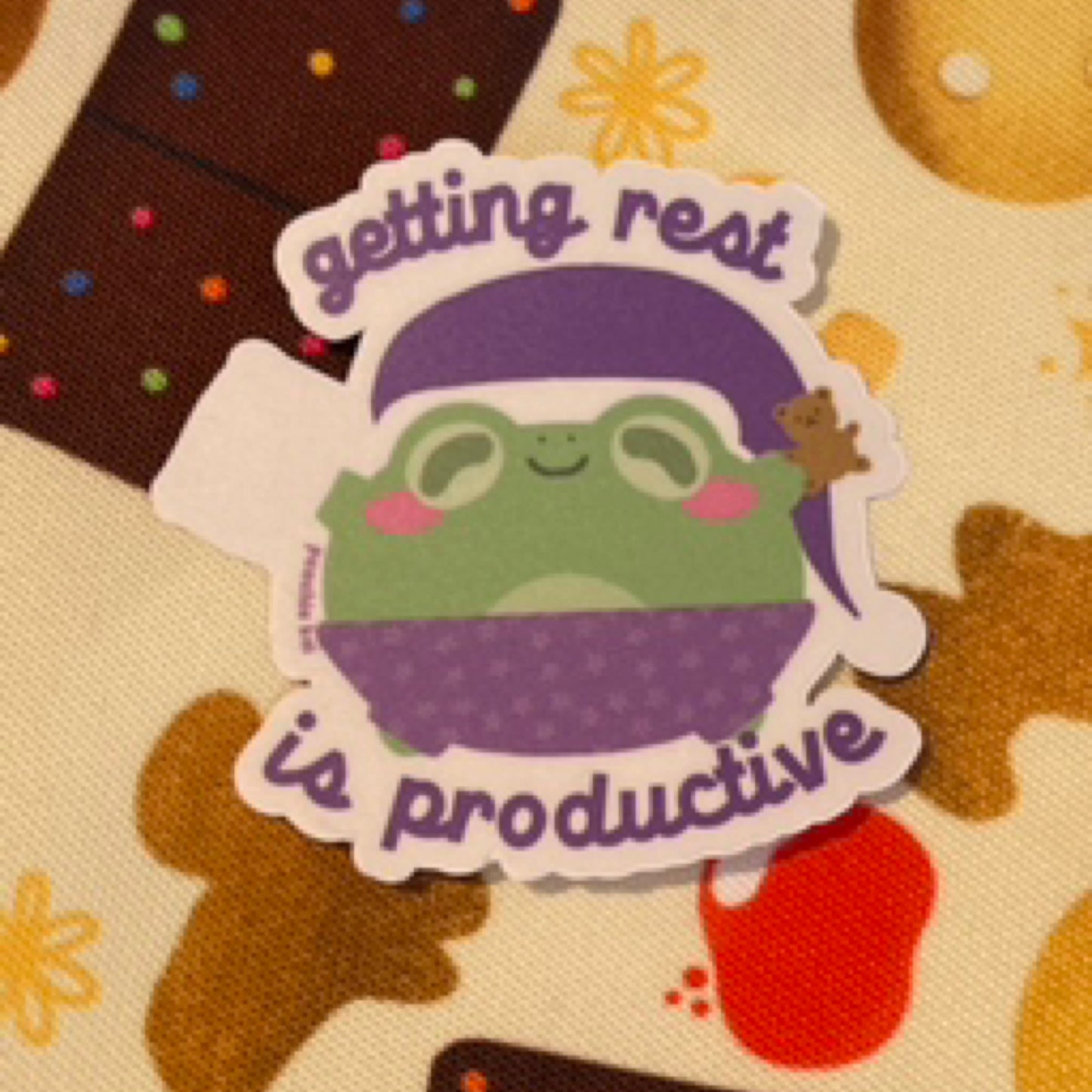 Rest is productive sticker