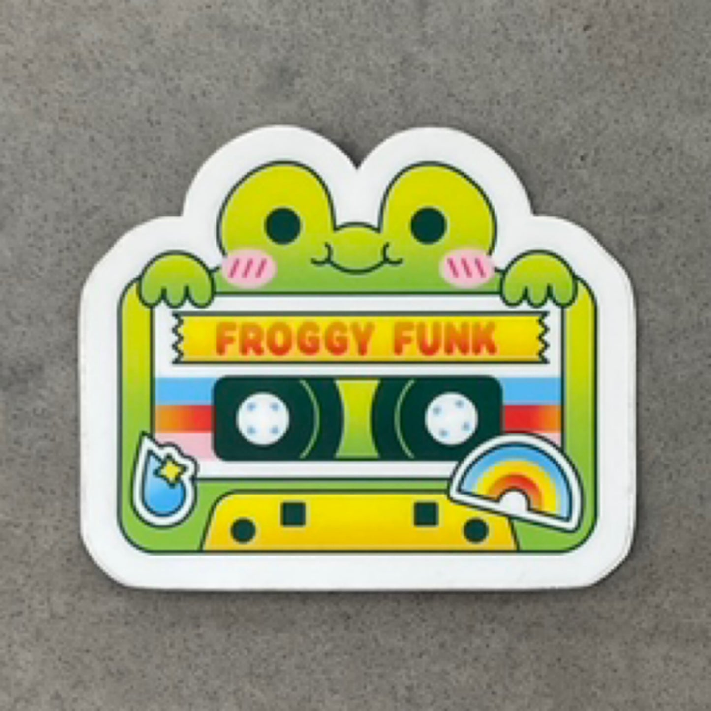 Froggy Funk Sticker