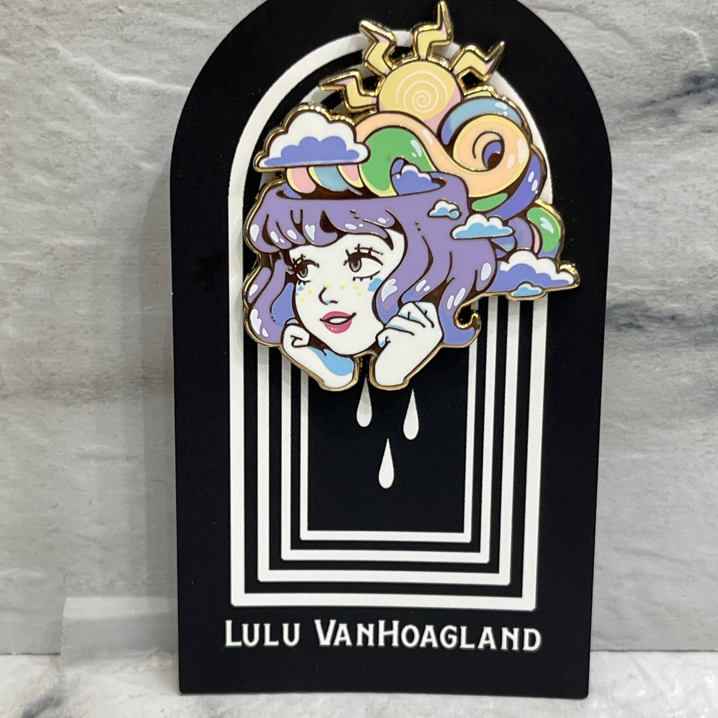 Rainbow Thoughts Enamel Pin