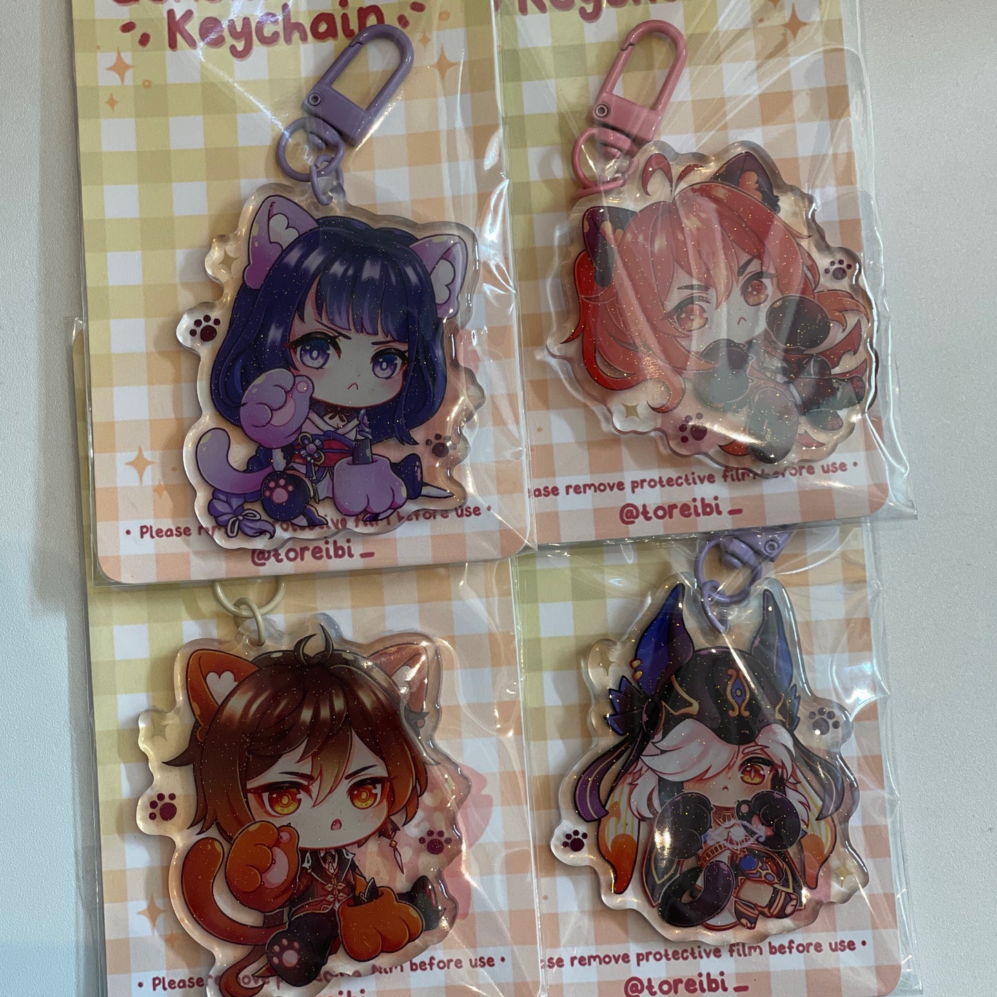Genshin Kitty Keychain