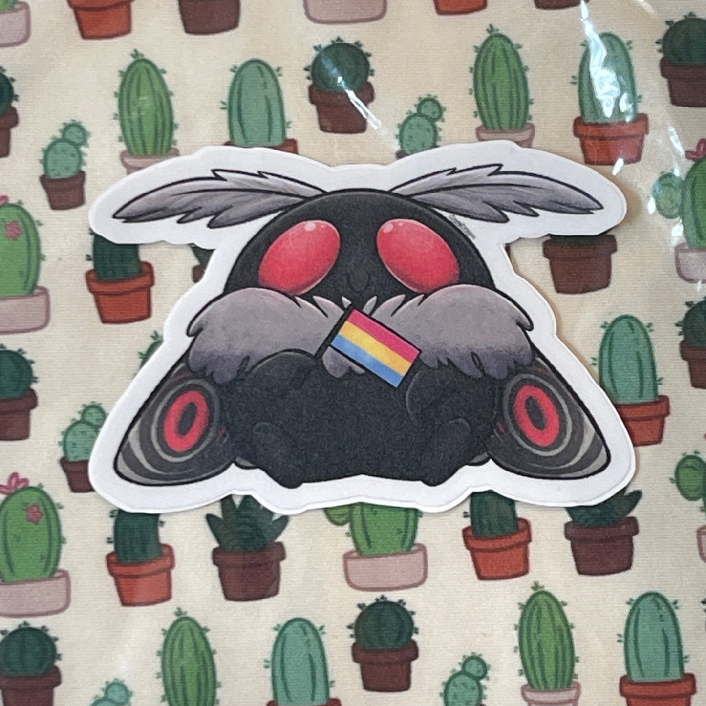 Pride moth - pan (pink, yellow blue)
