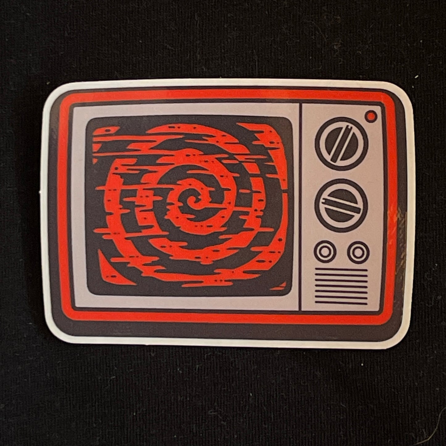 Hypno TV - Red Vinyl Sticker