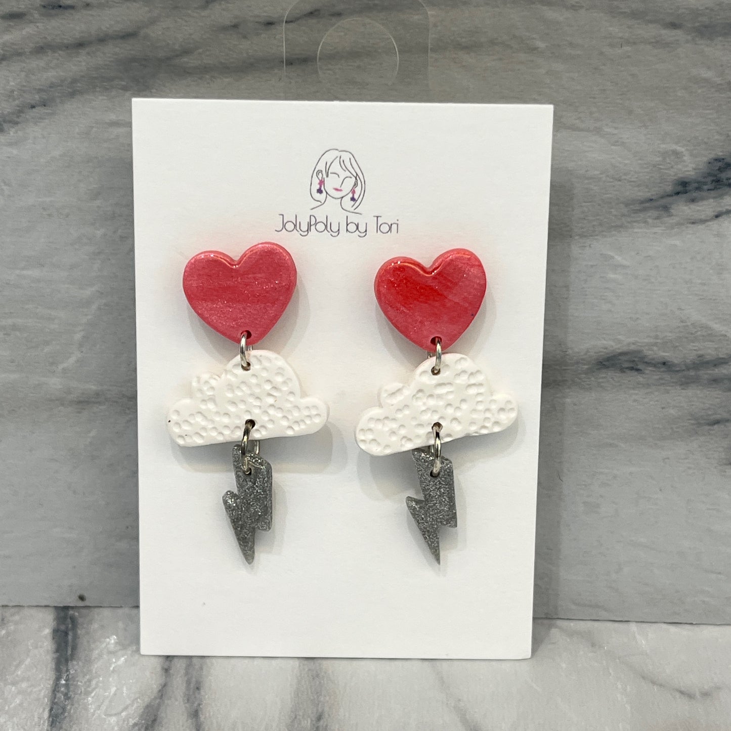 Lightning Bolt Cloud Earrings