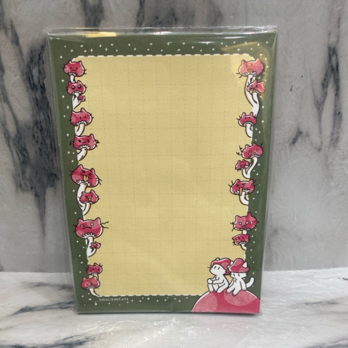 Mushroom Cats Note Pad