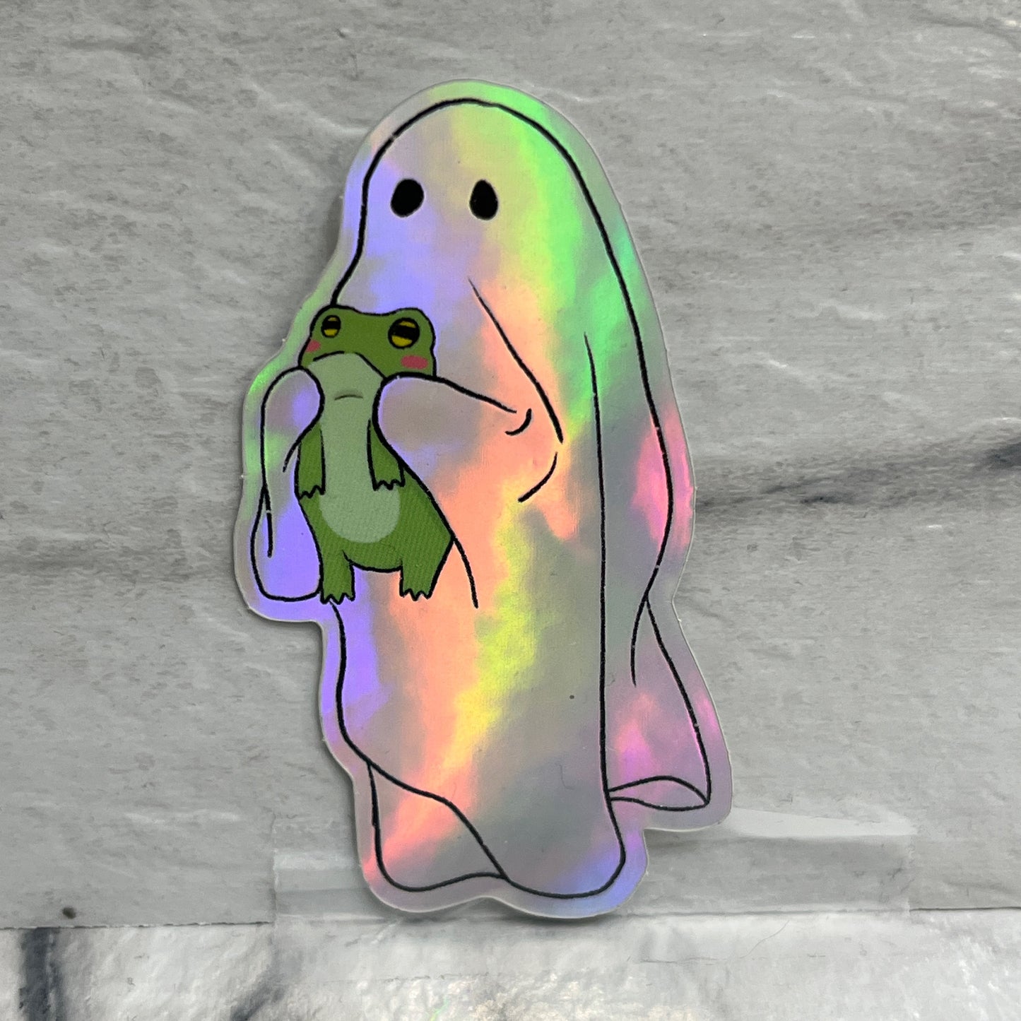 Ghost & Frog Sticker