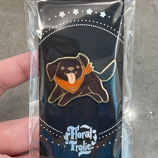 Black Lab Enamel Pin