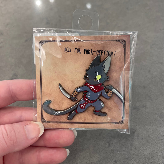 44B - Grey Enamel Pin