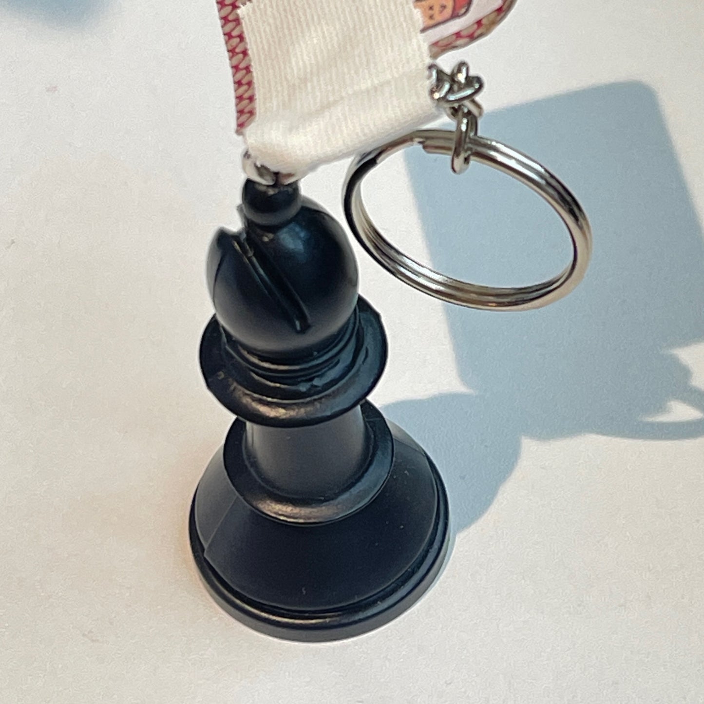 Chess Black Bishop Keychain