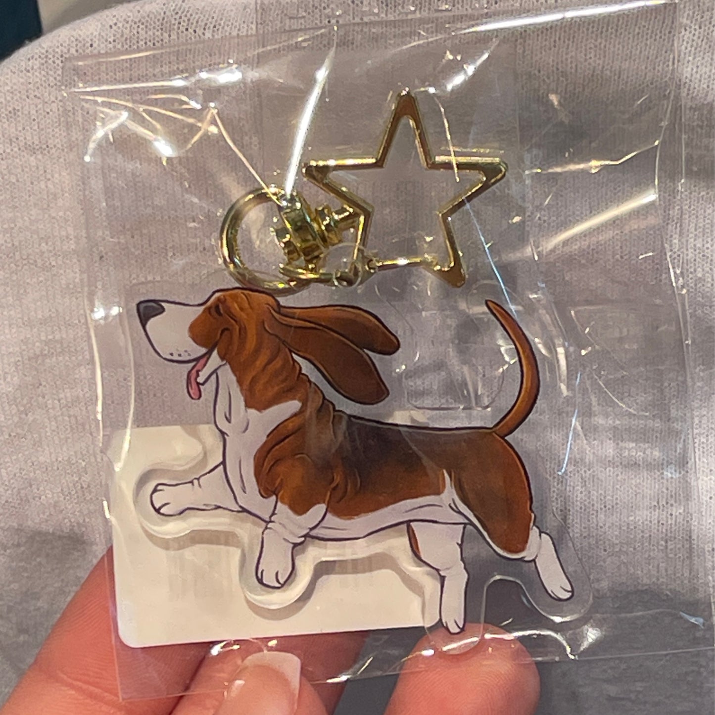 Basset Hound Keychain
