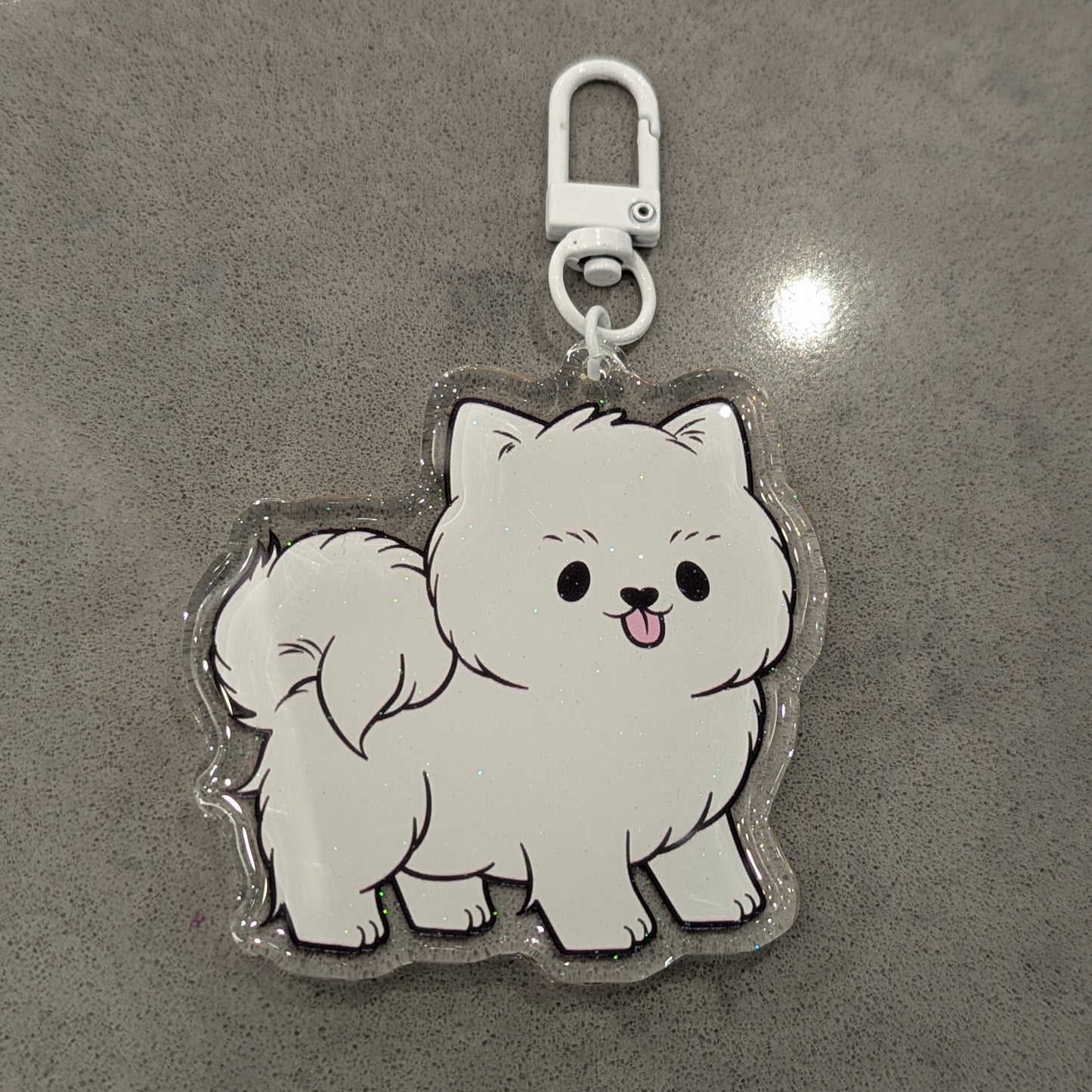 Samoyed Otoro Cat Keychain