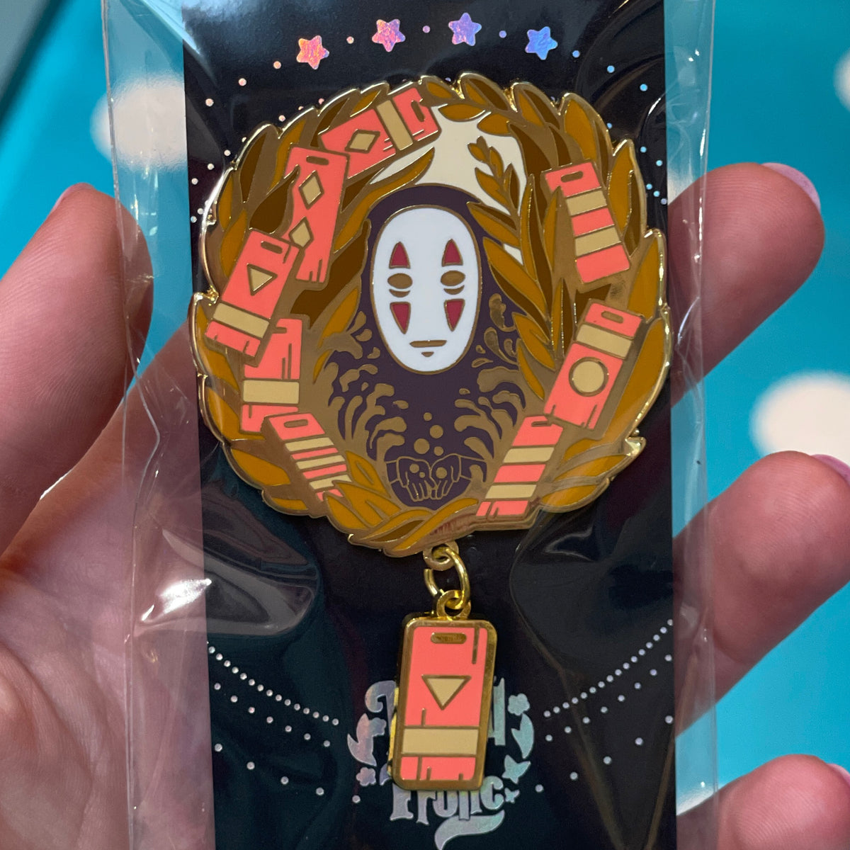 No Face Enamel Pin