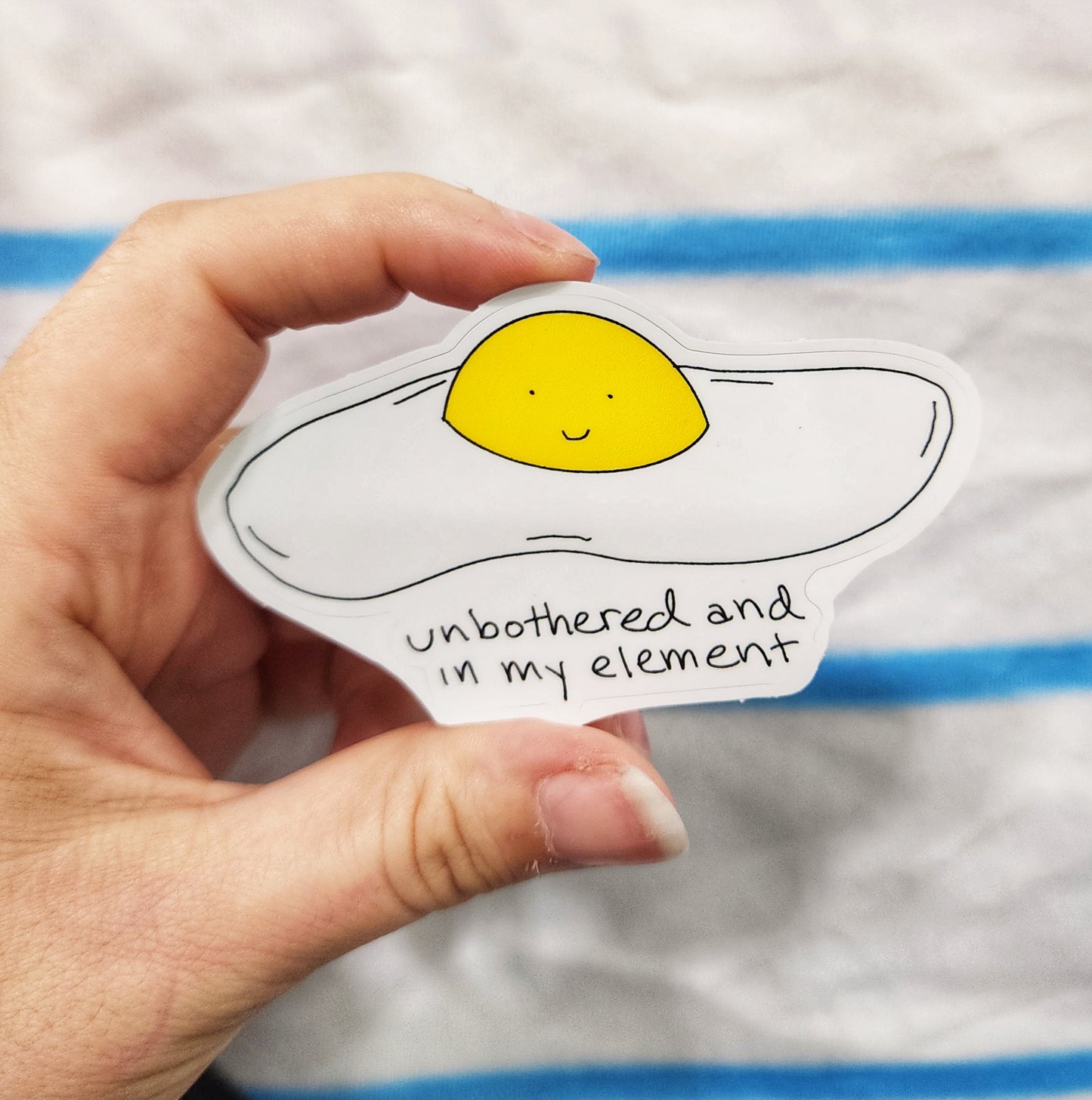 Unbothered Egg Sticker