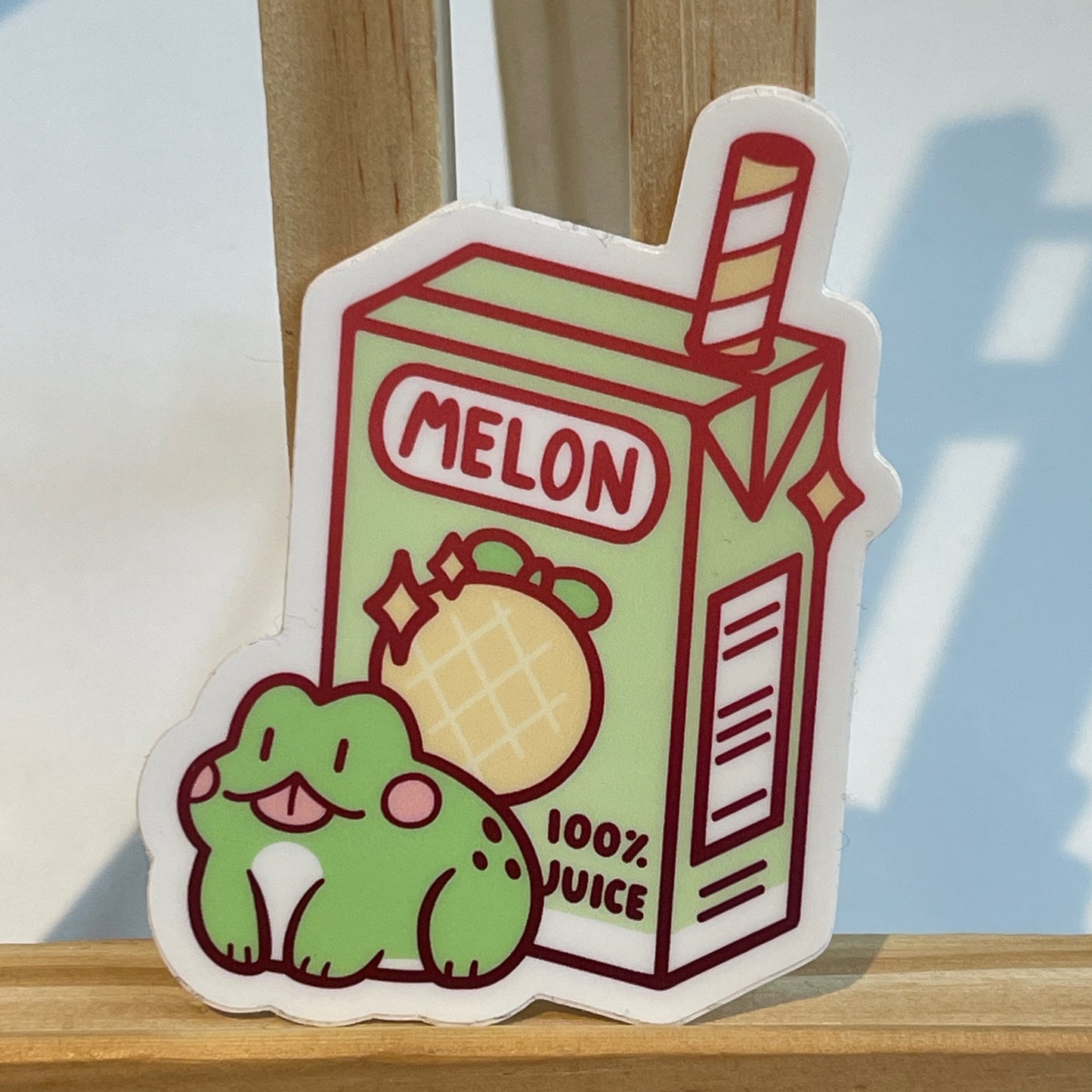 Juice Box Frog Sticker