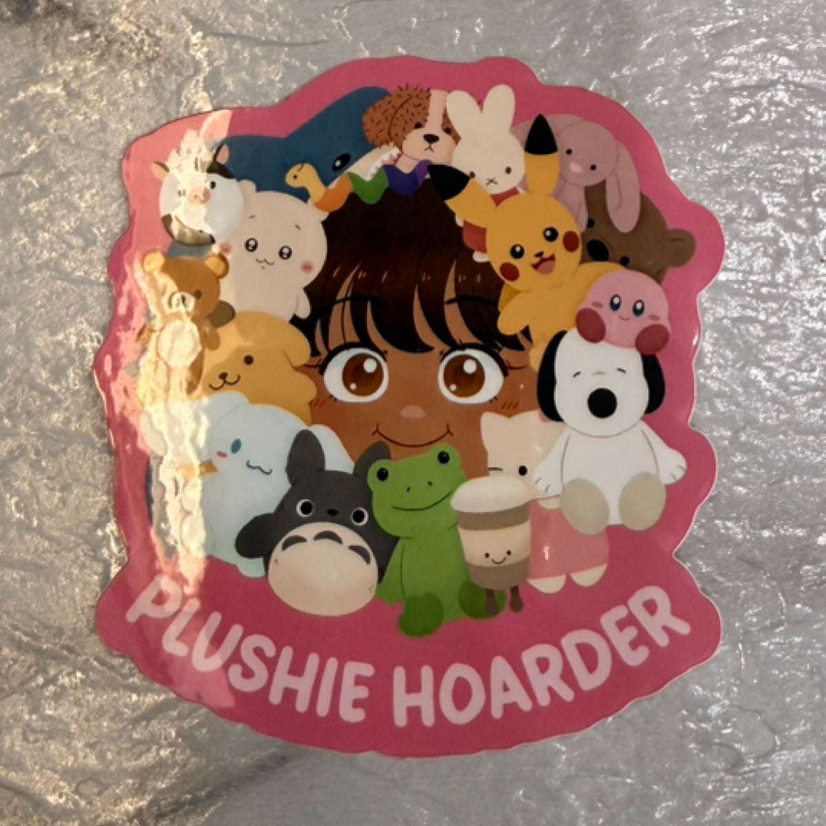 Plushie Hoarder Sticker
