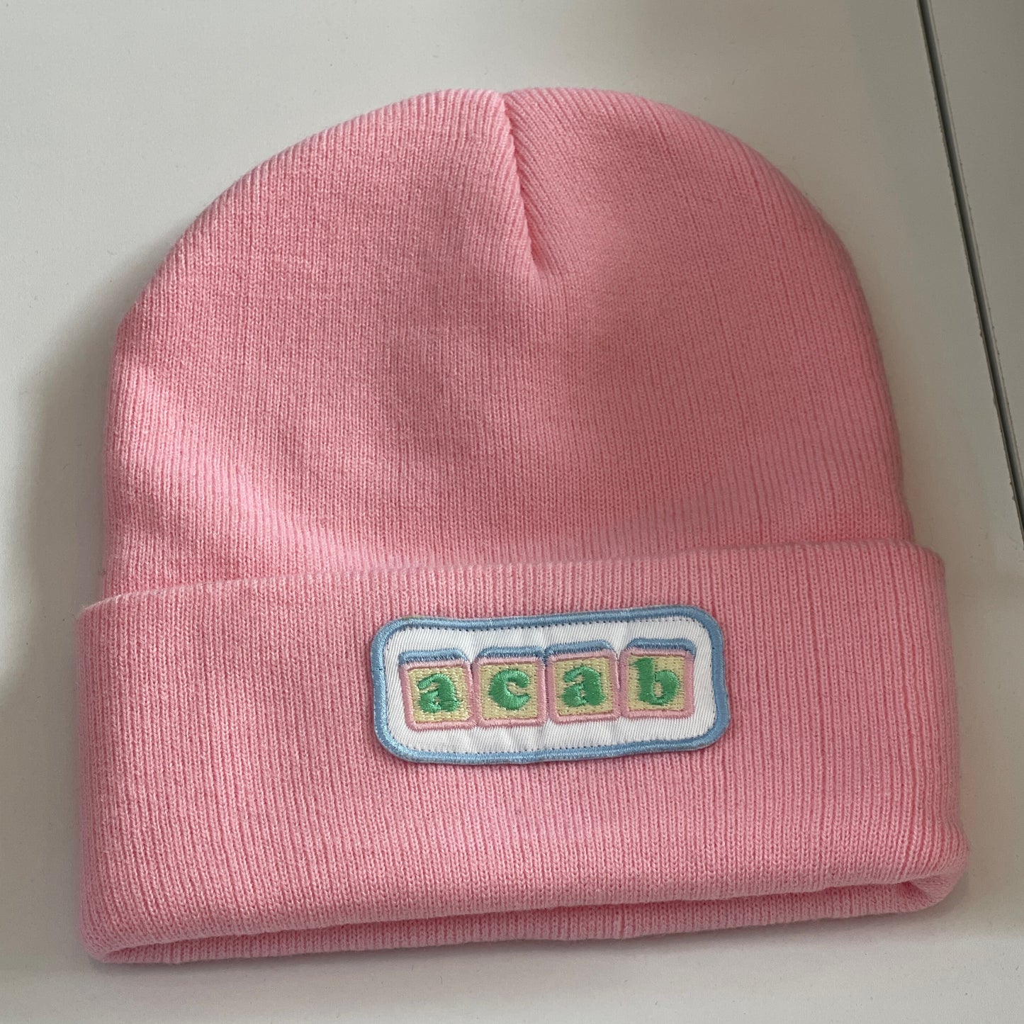 Pink “ACAB” Beanie