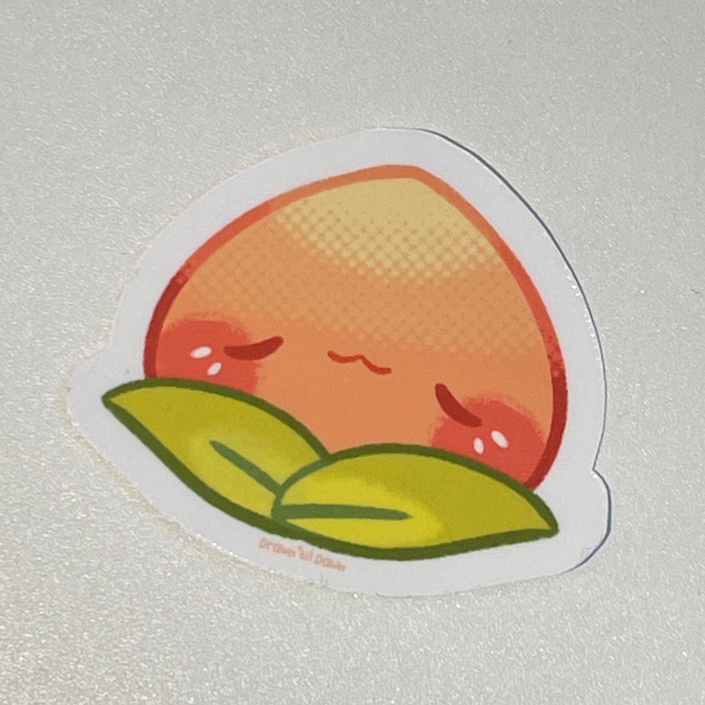 Peach Sticker