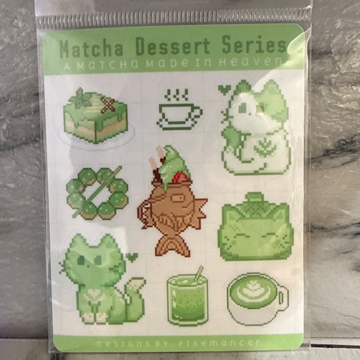 Matcha Sticker Sheet by Pixemancer