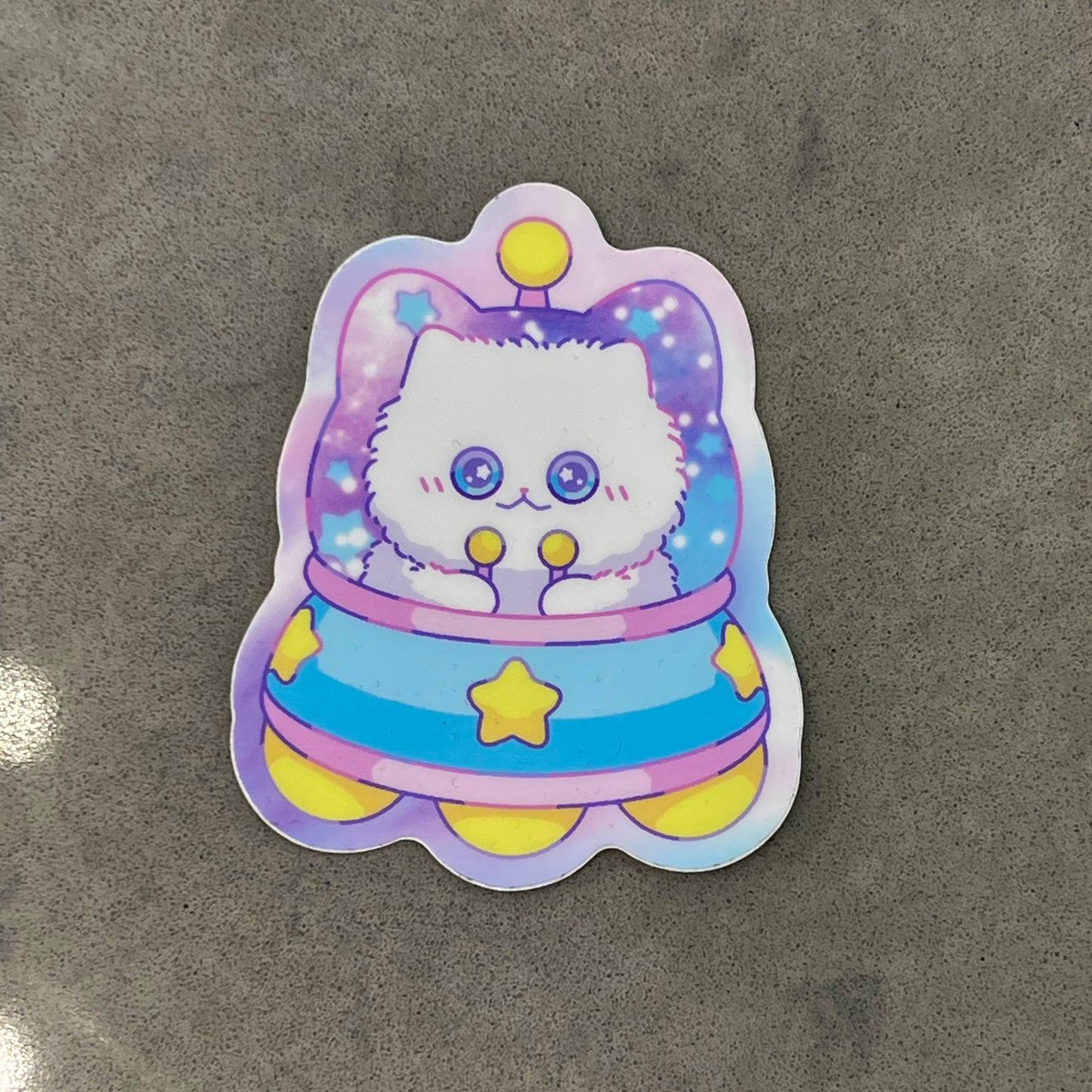 UFO Cat Sticker
