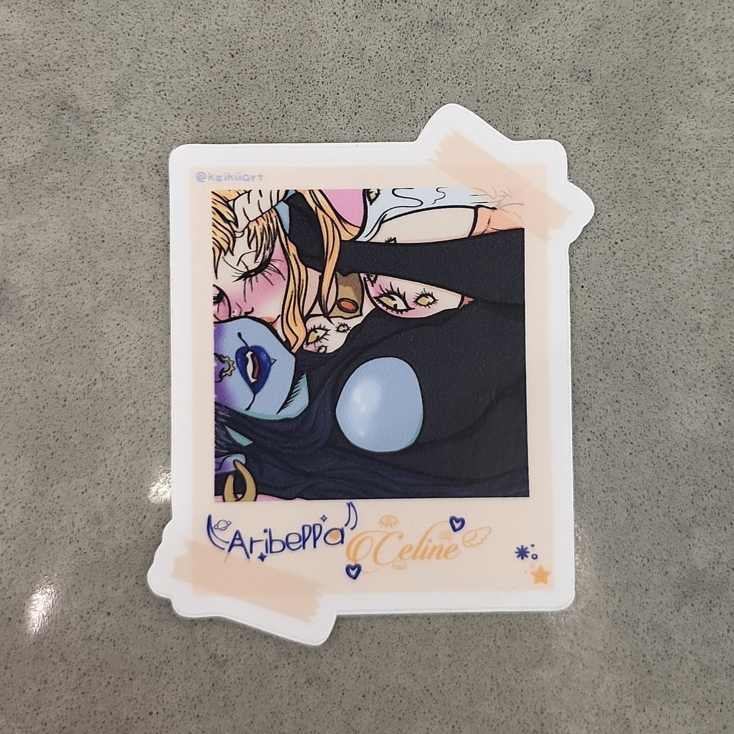 Aribella & Celine Polaroid Sticker