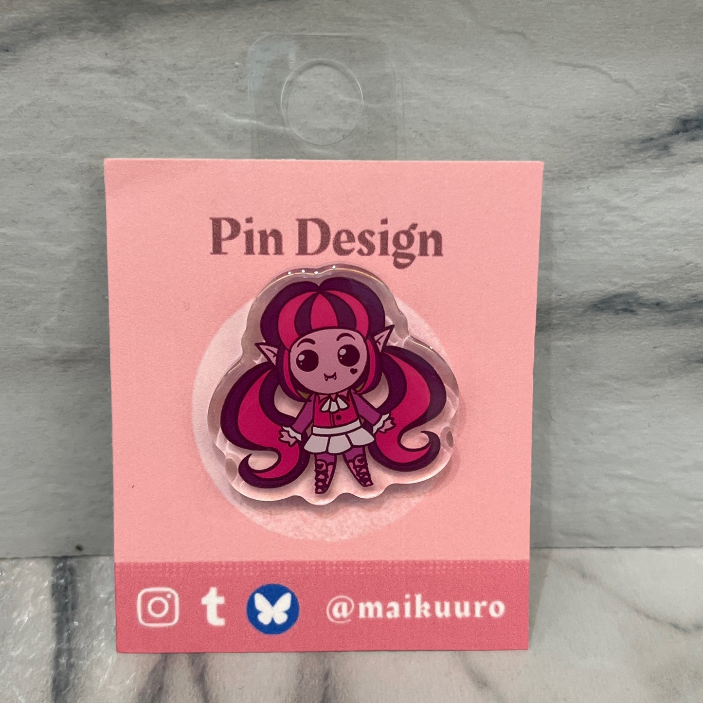 Draculaura Acrylic Pin