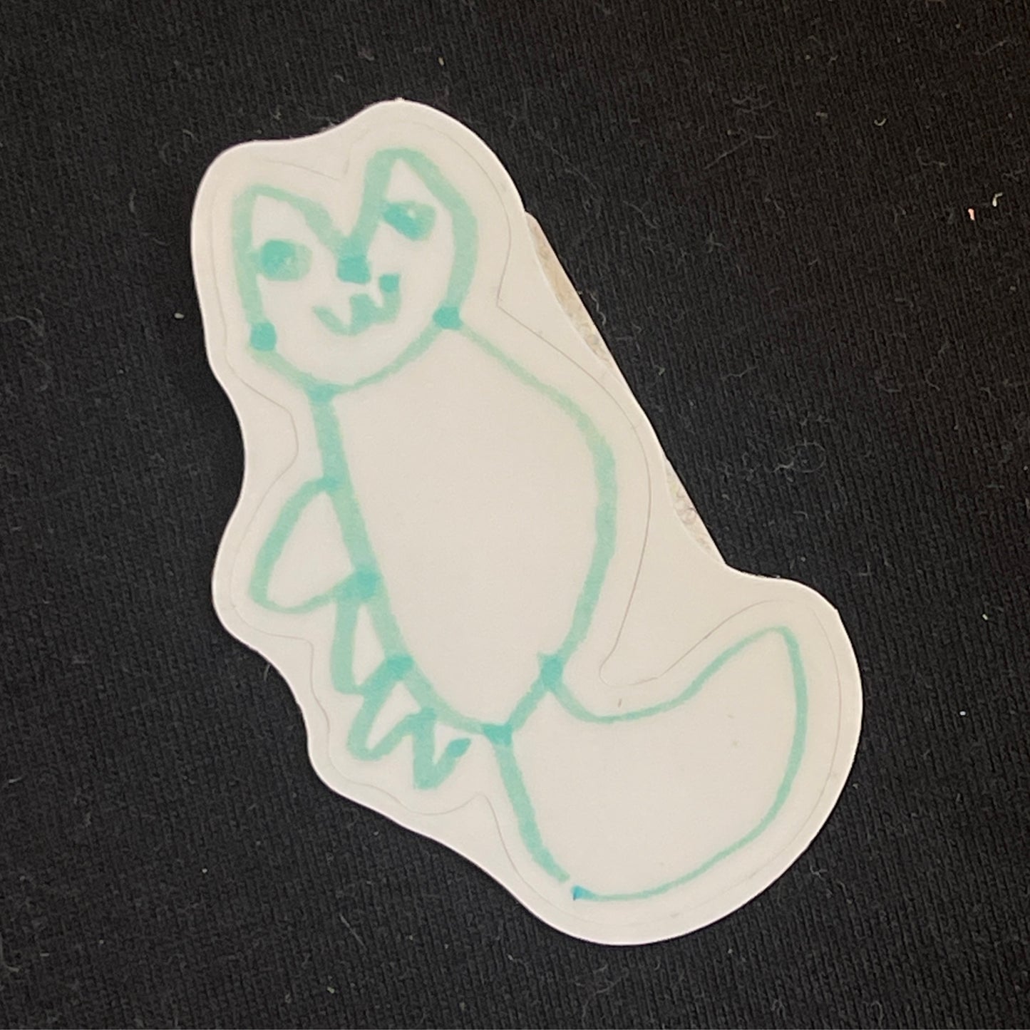 White Cat Sticker
