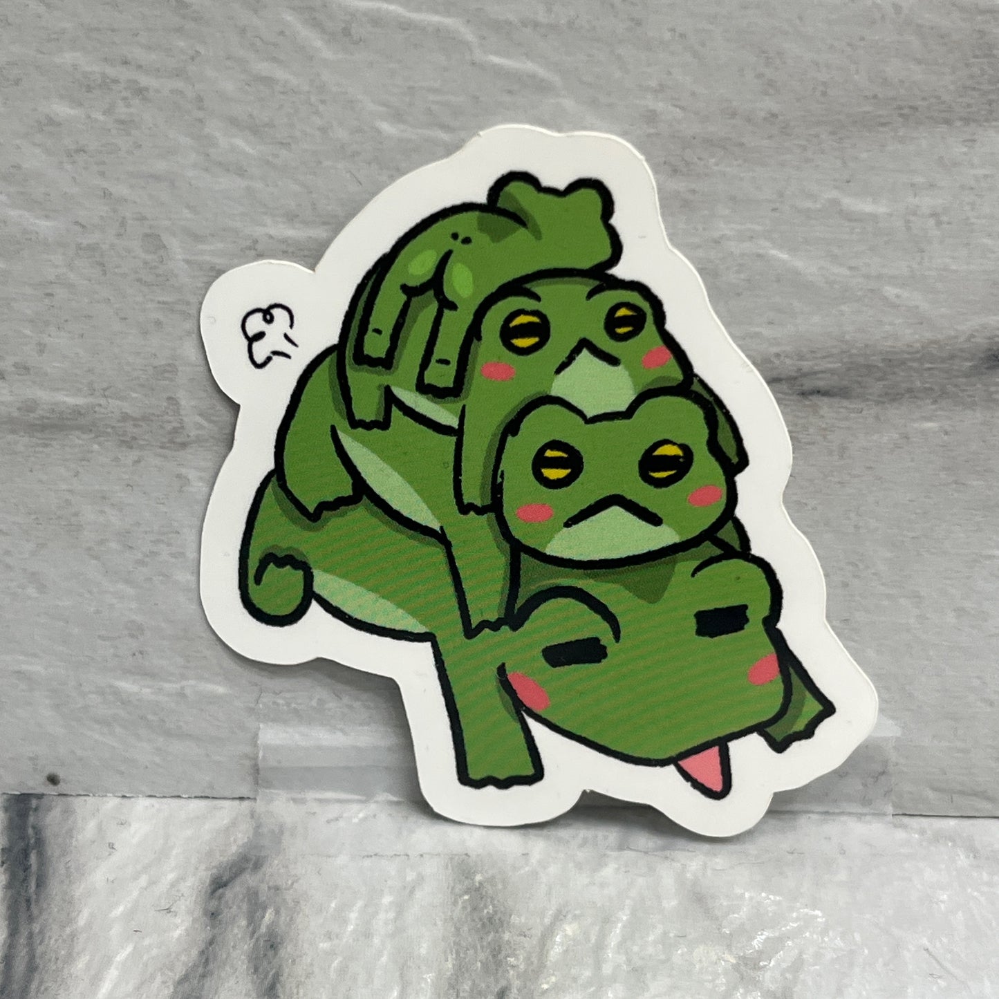 Frog Pile Sticker